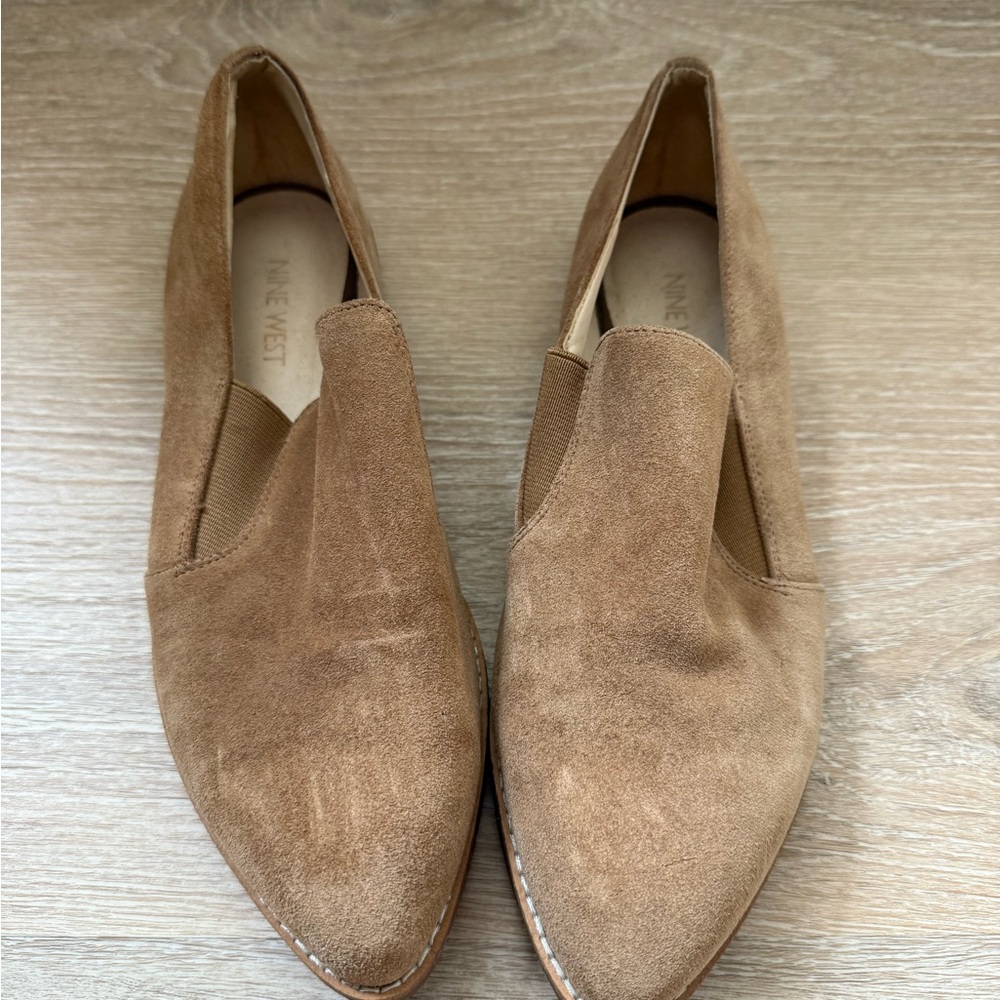 Nine West Women's Tan Suede Loafers